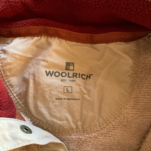 Men’s Woolrich Pullover Button Mock Size L - Picture 3 of 8